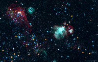 Ornate Nebulae in North East of the LMC