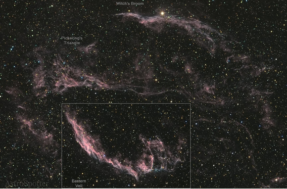 Veil Supernova Detailed View