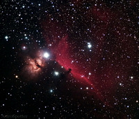 The Flame And Horsehead Nebula