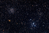 The Three Bright Star Clusters of Puppis