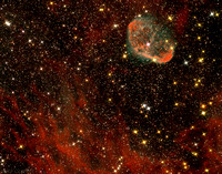 Crescent Nebula In A Sea Of Nebula